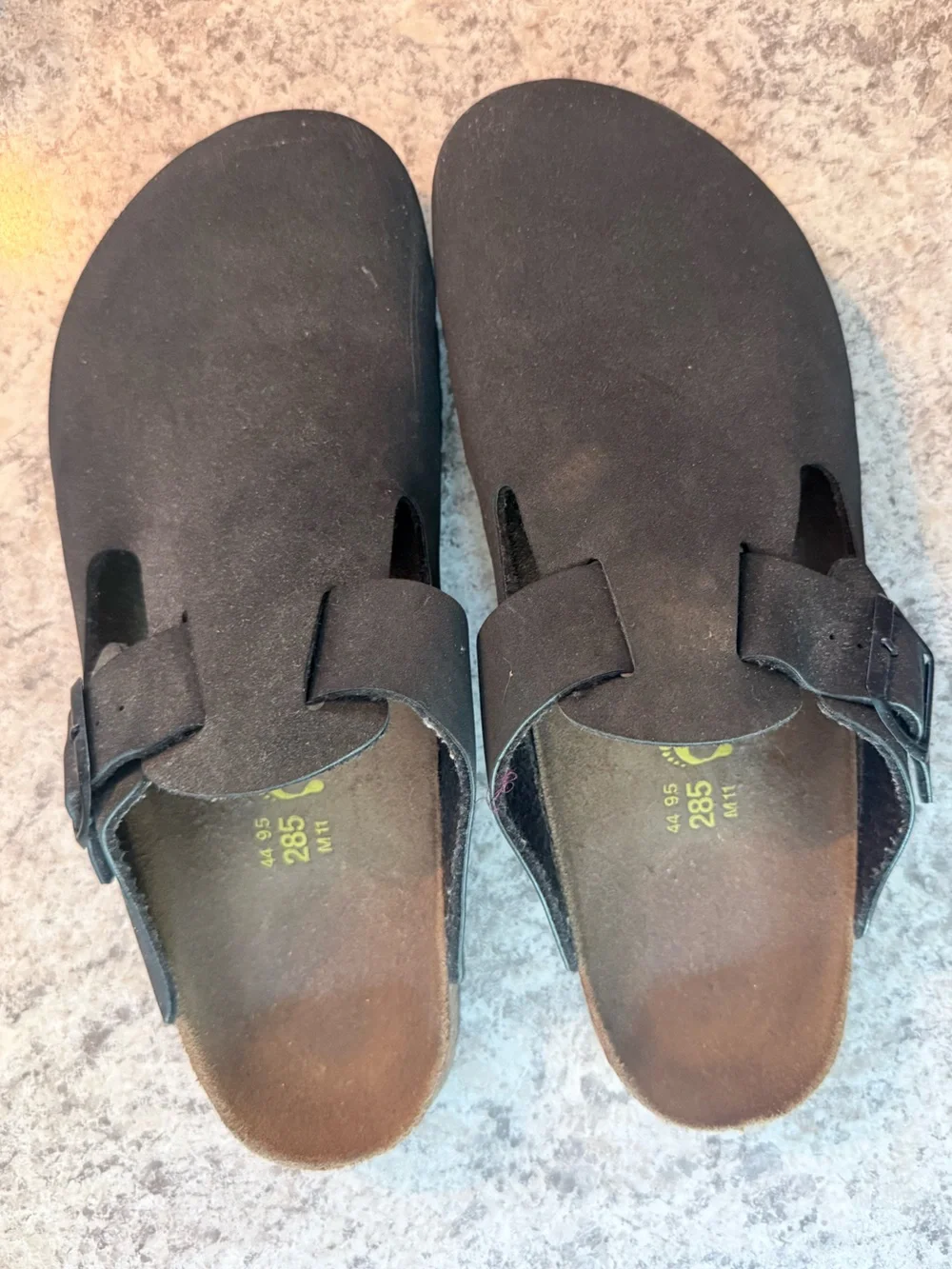 Men's Black Buckle Slip-On Loafers